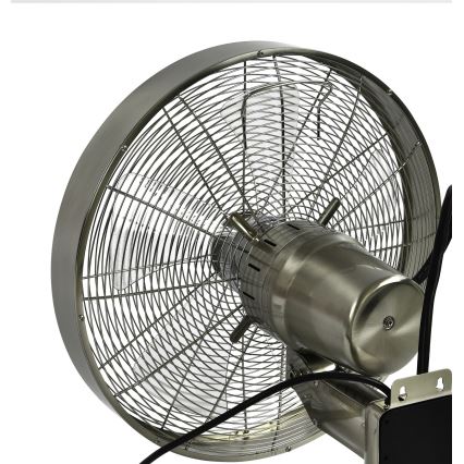 ZEVENTI - Sieninis ventiliatorius FREEZE 50W/230V diametras 40 cm matinis chromas + nuotolinio valdymo pultas