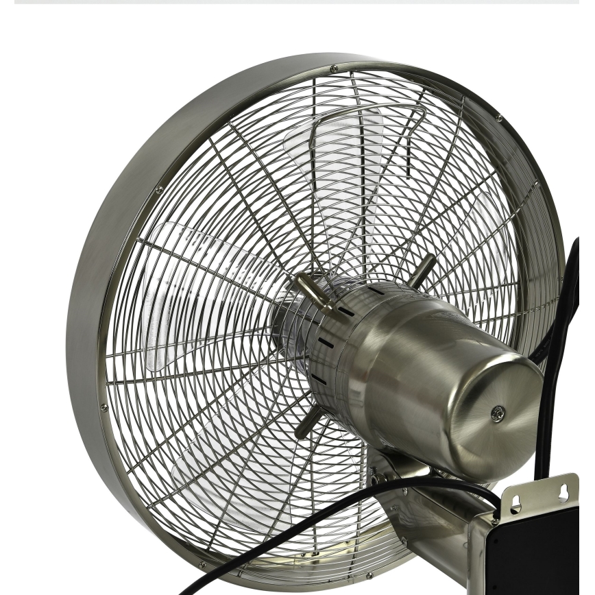 ZEVENTI - Sieninis ventiliatorius FREEZE 50W/230V diametras 40 cm matinis chromas + nuotolinio valdymo pultas