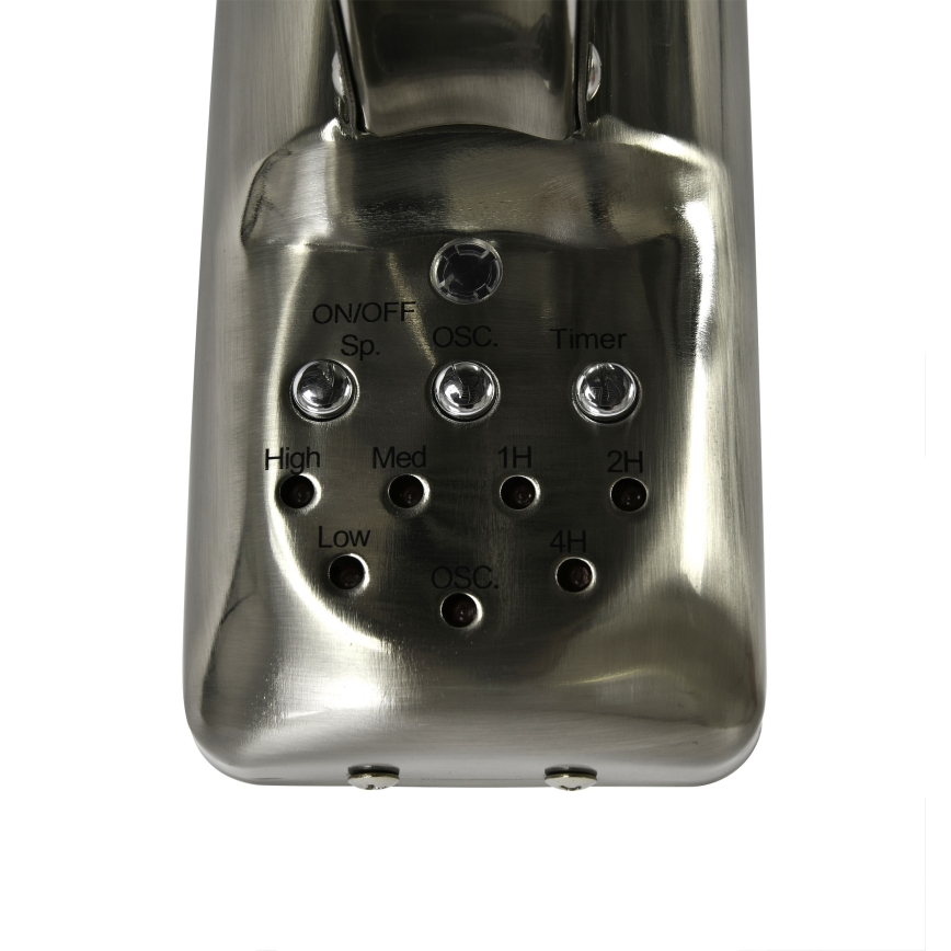 ZEVENTI - Sieninis ventiliatorius FREEZE 50W/230V diametras 40 cm matinis chromas + nuotolinio valdymo pultas