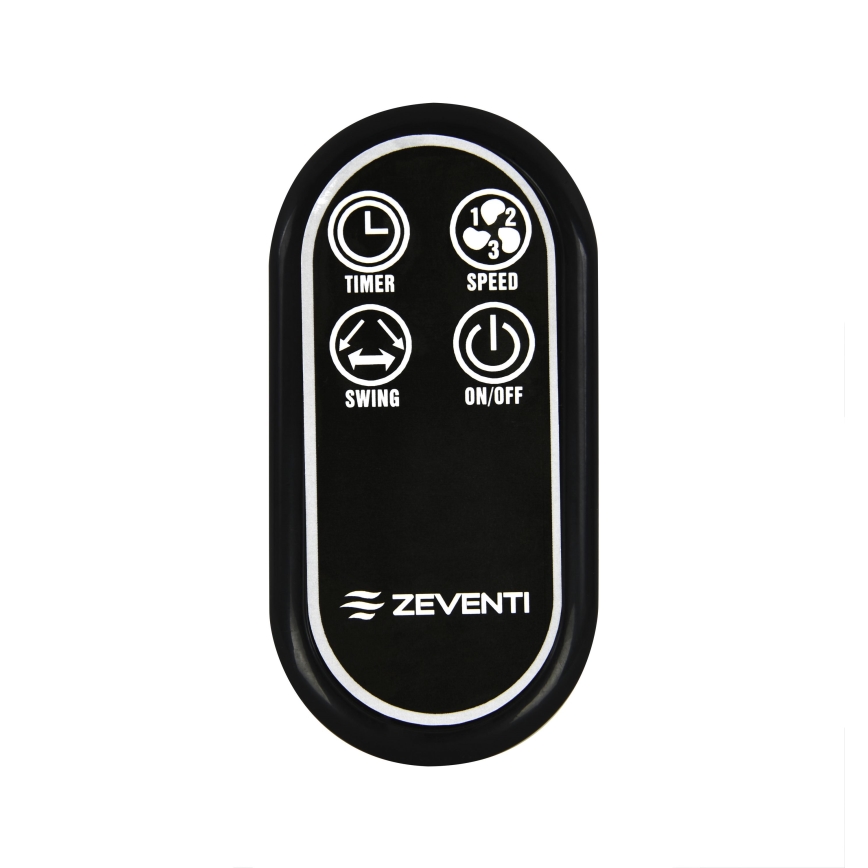 ZEVENTI - Sieninis ventiliatorius FREEZE 50W/230V diametras 40 cm matinis chromas + nuotolinio valdymo pultas