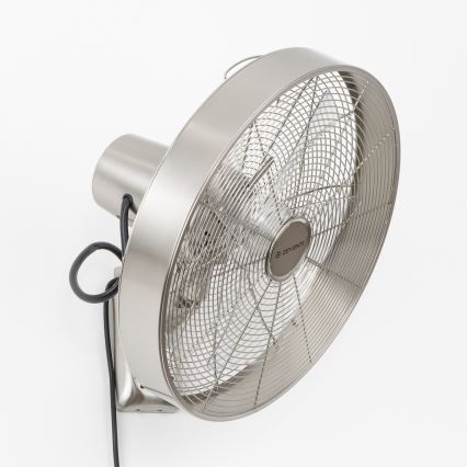 ZEVENTI - Sieninis ventiliatorius FREEZE 50W/230V diametras 40 cm matinis chromas + nuotolinio valdymo pultas