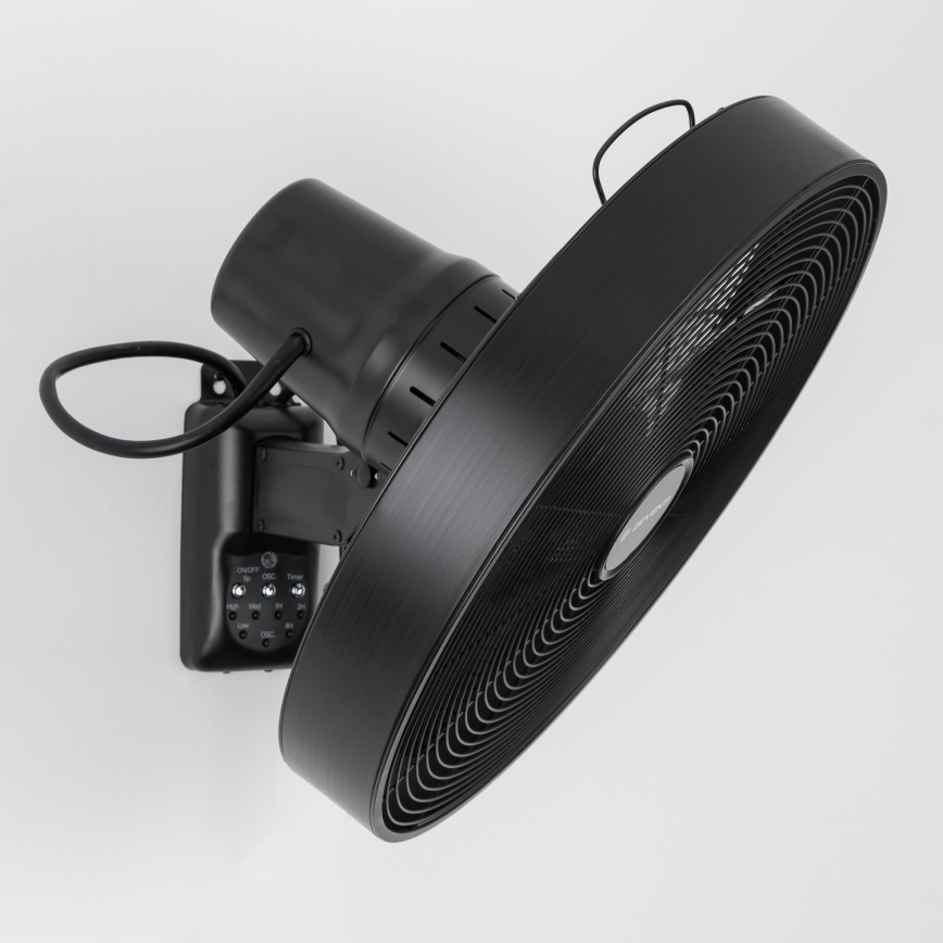 ZEVENTI - Sieninis ventiliatorius FREEZE 50W/230V diametras 40 cm juoda + nuotolinio valdymo pultas