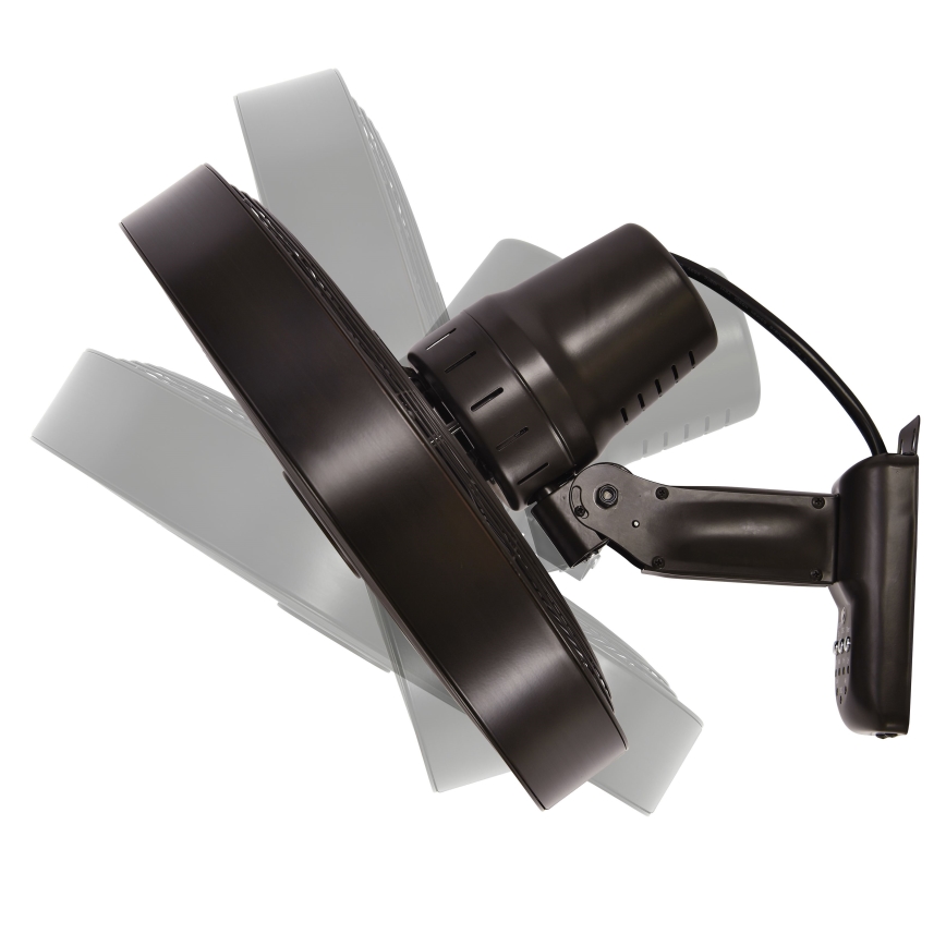 ZEVENTI - Sieninis ventiliatorius FREEZE 50W/230V diametras 40 cm juoda/ruda + nuotolinio valdymo pultas