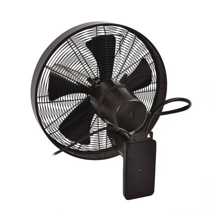 ZEVENTI - Sieninis ventiliatorius FREEZE 50W/230V diametras 40 cm juoda/ruda + nuotolinio valdymo pultas