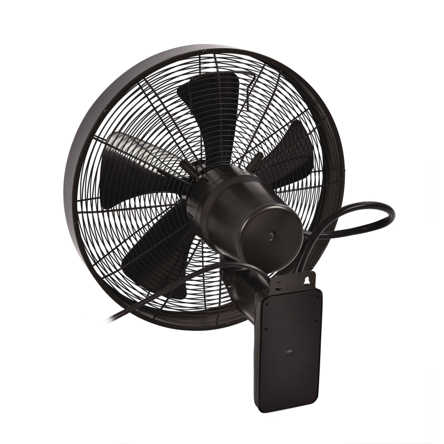 ZEVENTI - Sieninis ventiliatorius FREEZE 50W/230V diametras 40 cm juoda/ruda + nuotolinio valdymo pultas