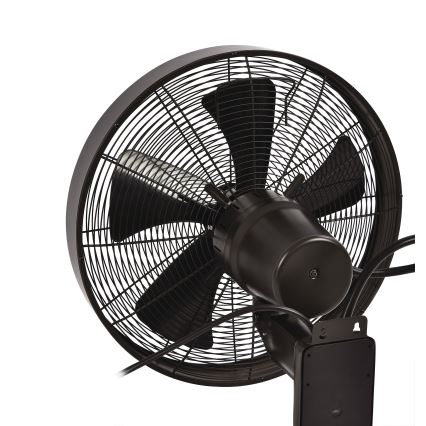 ZEVENTI - Sieninis ventiliatorius FREEZE 50W/230V diametras 40 cm juoda/ruda + nuotolinio valdymo pultas