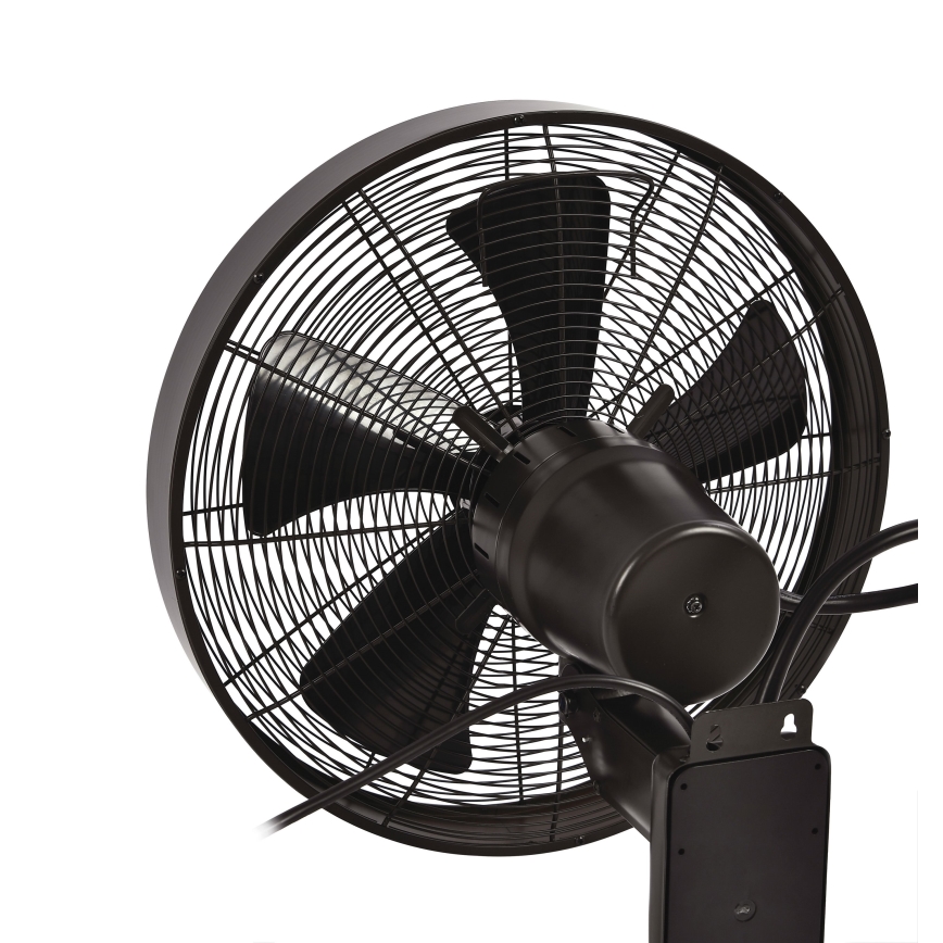 ZEVENTI - Sieninis ventiliatorius FREEZE 50W/230V diametras 40 cm juoda/ruda + nuotolinio valdymo pultas