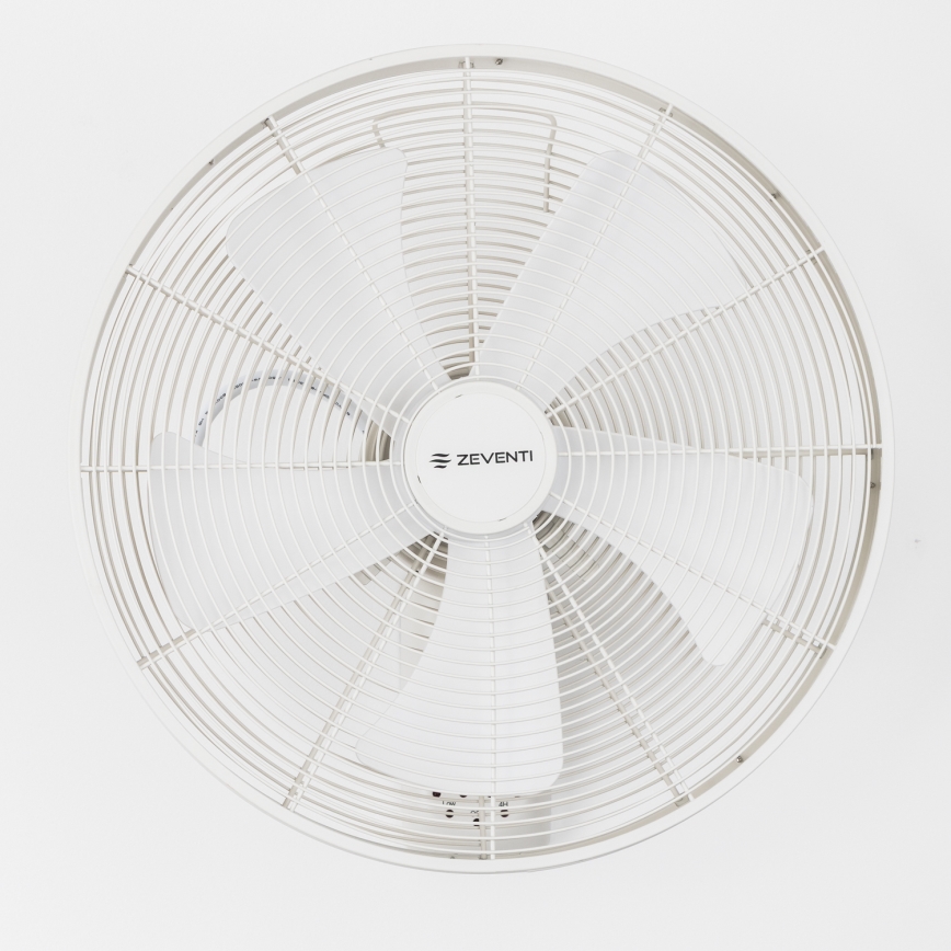 ZEVENTI - Sieninis ventiliatorius FREEZE 50W/230V Ø 45 cm baltas + nuotolinis valdymas