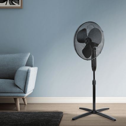 ZEVENTI - Pastatomas ventiliatorius FLOW 40W/230V 120 cm juoda