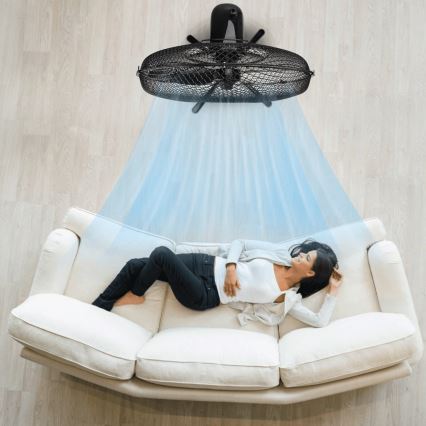 ZEVENTI - Pastatomas ventiliatorius FLOW 40W/230V 120 cm juoda