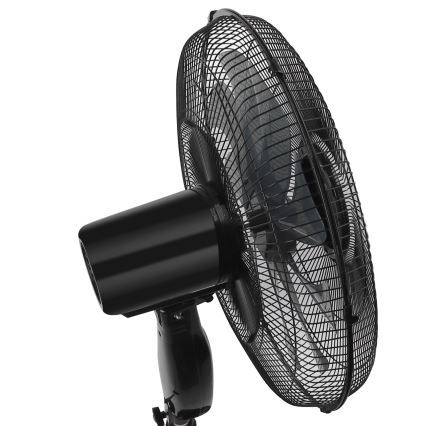 ZEVENTI - Pastatomas ventiliatorius FLOW 55W/230V 130 cm juodas + su nuotoliniu pulteliu