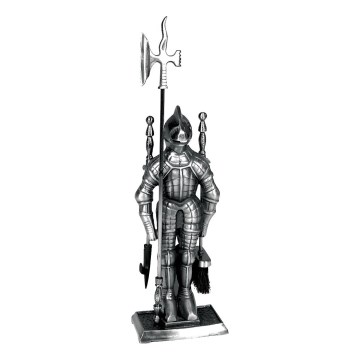 Židinio ketaus įrankiai 4 vnt. knight sidabras