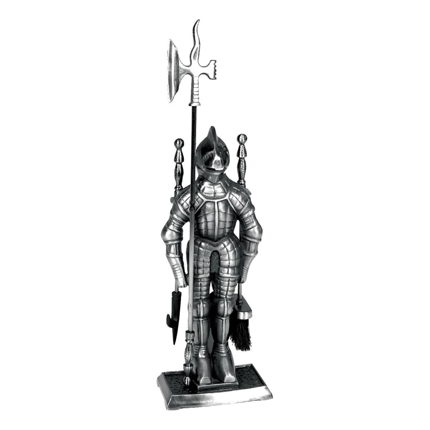 Židinio ketaus įrankiai 4 vnt. knight sidabras