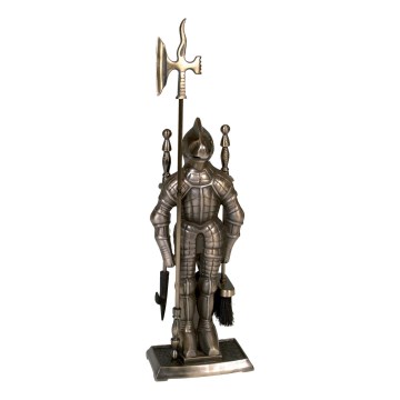 Židinio ketaus įrankiai 4 vnt. knight žalvaris