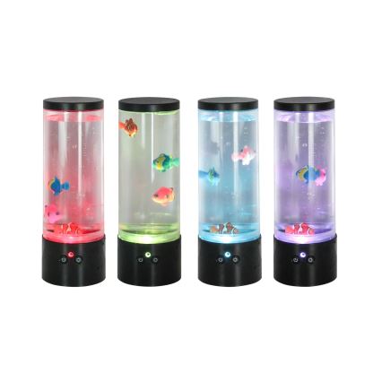 Zuma Line - LED RGB Pritemdomas stalinis šviestuvas LED/1W/5V/3xAA + nuotolinio valdymo pultas