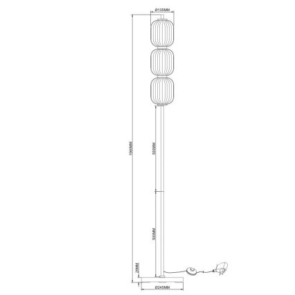 Zuma Line - LED grindinė lempa LED/20W/230V auksinė