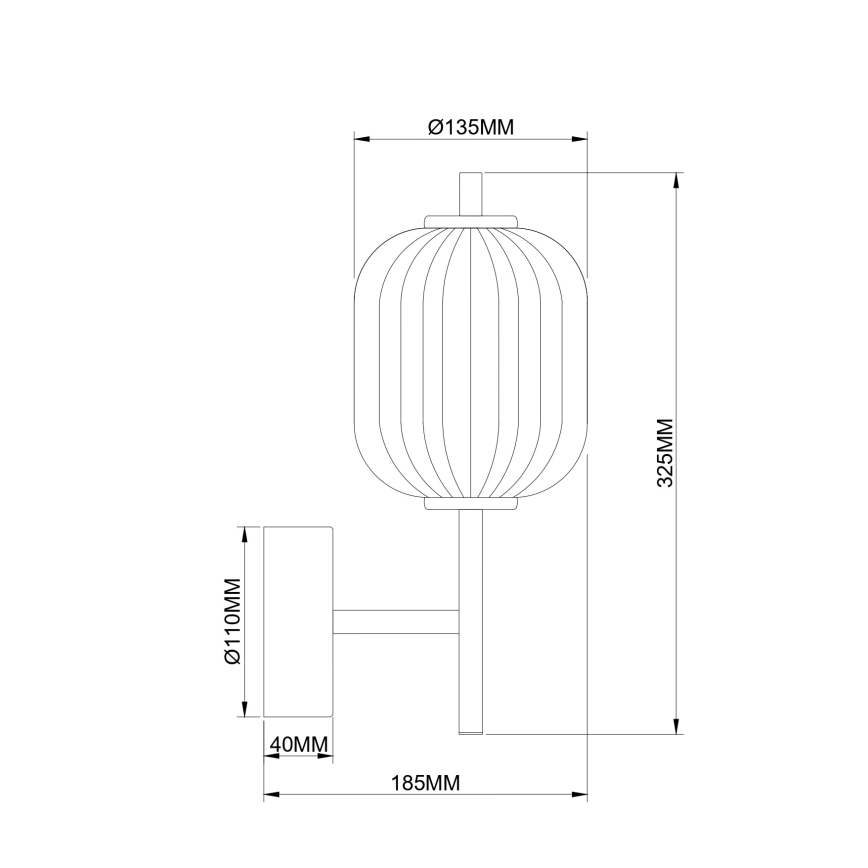 Zuma Line - LED sieninis šviestuvas LED/6,5W/230V auksinis