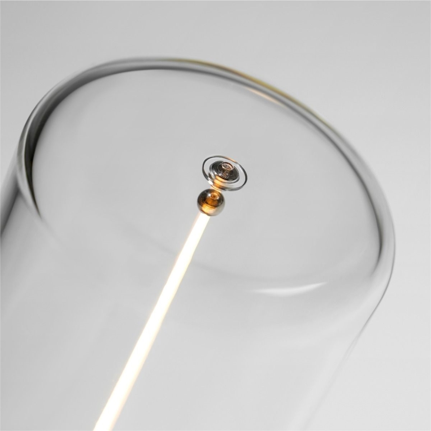 Zuma Line - LED Pritemdomas įkraunamas stalinis šviestuvas LED/0,5W/230V juoda IP54