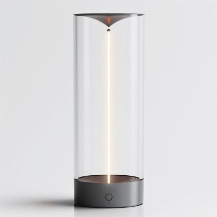 Zuma Line - LED Pritemdomas įkraunamas stalinis šviestuvas LED/1,2W/230V pilka IP54