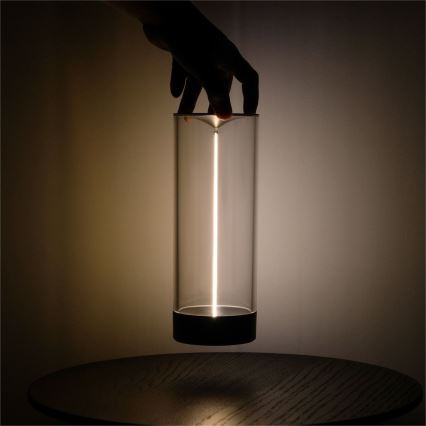 Zuma Line - LED Pritemdomas įkraunamas stalinis šviestuvas LED/1,2W/230V pilka IP54