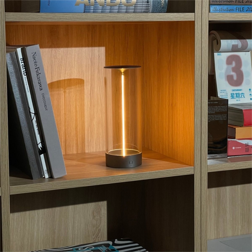 Zuma Line - LED Pritemdomas įkraunamas stalinis šviestuvas LED/1,2W/230V pilka IP54