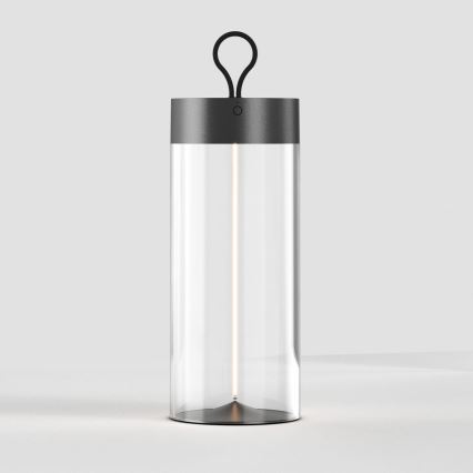 Zuma Line - LED Pritemdomas įkraunamas stalinis šviestuvas LED/1,2W/230V pilka IP54