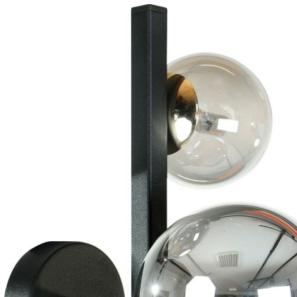 Zuma Line - Sieninis šviestuvas 3xG9/8W/230V juoda/dūminė juoda