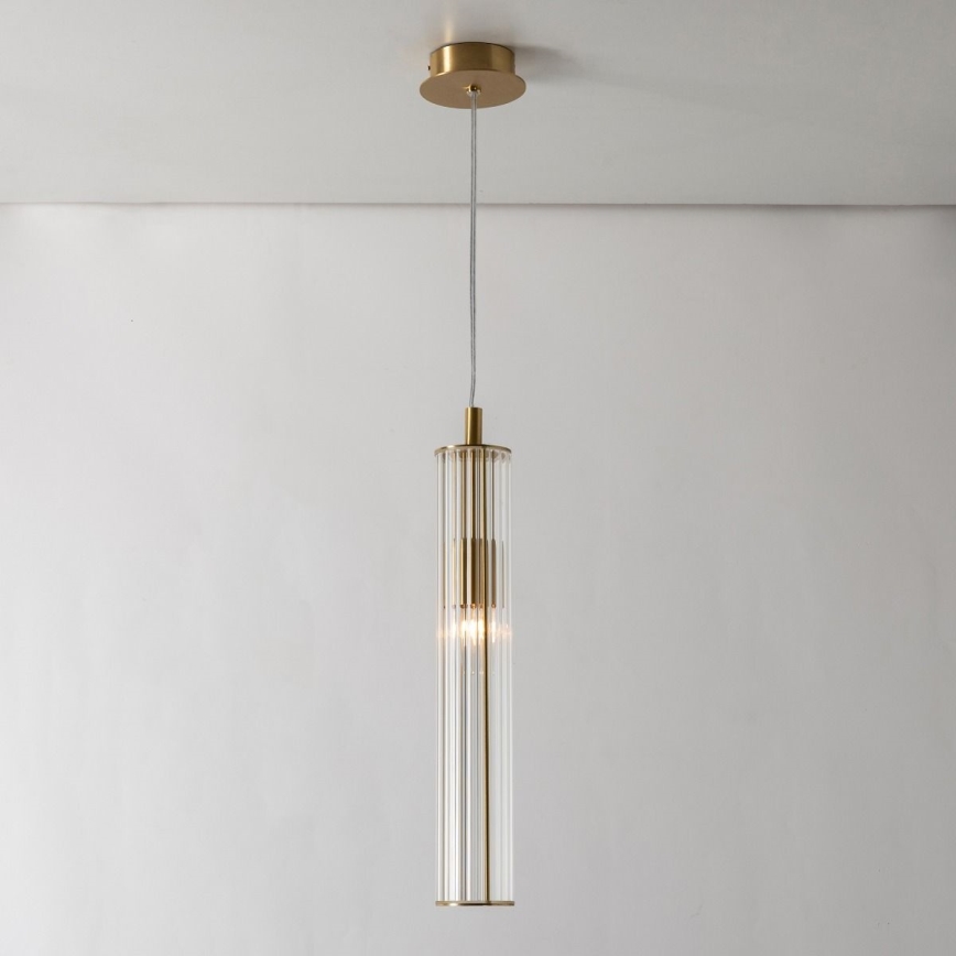 Zuma Line - Pakabinama liustra ant laido 1xE14/7W/230V aukso spalvos