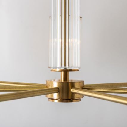 Zuma Line - Liustra ant strypo 7xE14/7W/230V auksinė