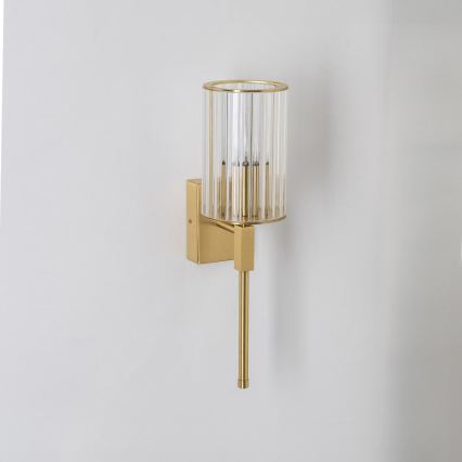 Zuma Line - Sieninis šviestuvas 1xE14/7W/230V auksinis