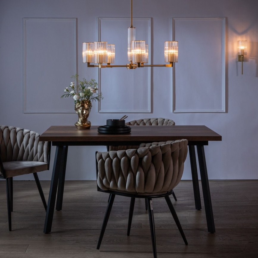 Zuma Line - Sieninis šviestuvas 1xE14/7W/230V auksinis