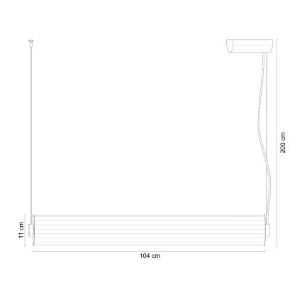 Zuma Line - reguliuojamas LED pakabinamas šviestuvas ant laido LED/39W/230V 2700-6500K auksinis + su nuotoliniu valdymu