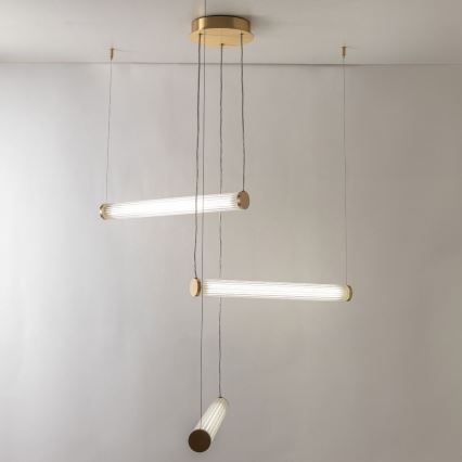 Zuma Line - Dimeriuojama LED pakabinama liustra ant laido LED/64W/230V 2700-6500K auksinė + nuotolinis valdymas