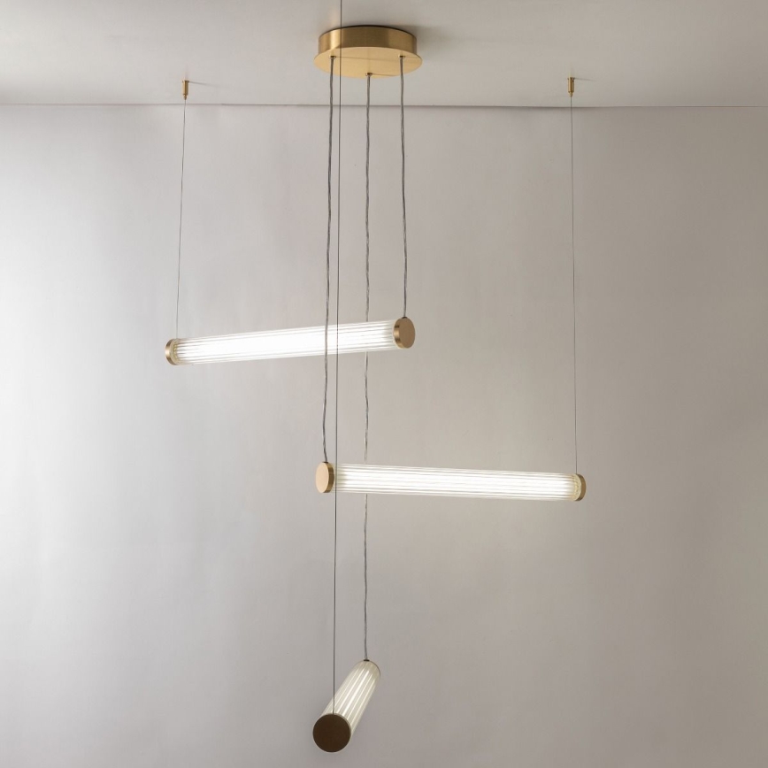 Zuma Line - Dimeriuojama LED pakabinama liustra ant laido LED/64W/230V 2700-6500K auksinė + nuotolinis valdymas