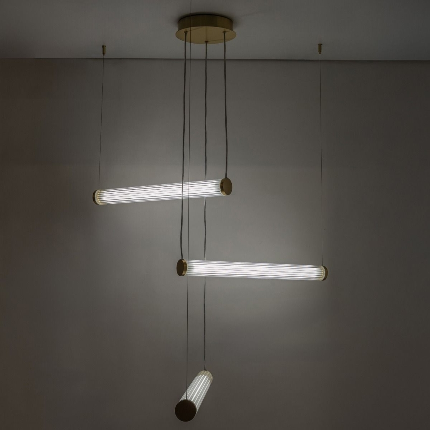 Zuma Line - Dimeriuojama LED pakabinama liustra ant laido LED/64W/230V 2700-6500K auksinė + nuotolinis valdymas