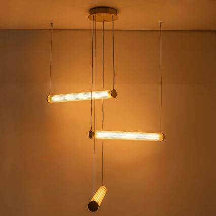 Zuma Line - Dimeriuojama LED pakabinama liustra ant laido LED/64W/230V 2700-6500K auksinė + nuotolinis valdymas