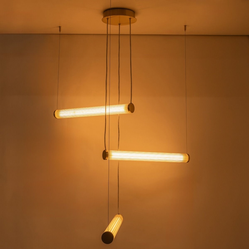 Zuma Line - Dimeriuojama LED pakabinama liustra ant laido LED/64W/230V 2700-6500K auksinė + nuotolinis valdymas