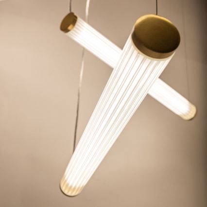 Zuma Line - Dimeriuojama LED pakabinama liustra ant laido LED/64W/230V 2700-6500K auksinė + nuotolinis valdymas