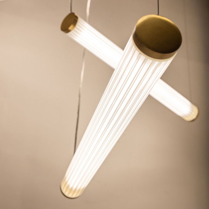 Zuma Line - Dimeriuojama LED pakabinama liustra ant laido LED/64W/230V 2700-6500K auksinė + nuotolinis valdymas