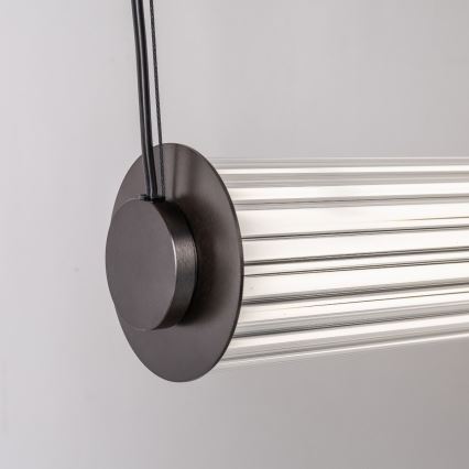 Zuma Line - LED reguliuojama liustra ant laido LED/39W/230V 2700-6500K juoda + nuotolinis valdymas
