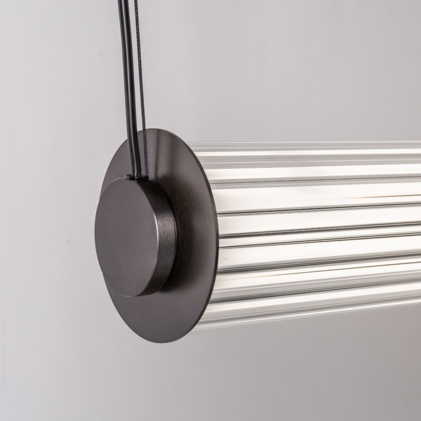Zuma Line - LED reguliuojama liustra ant laido LED/39W/230V 2700-6500K juoda + nuotolinis valdymas
