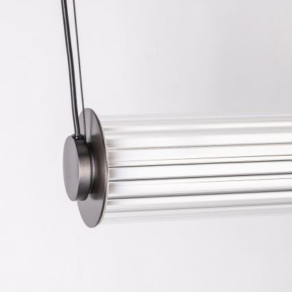 Zuma Line - LED reguliuojama liustra ant laido LED/39W/230V 2700-6500K juoda + nuotolinis valdymas