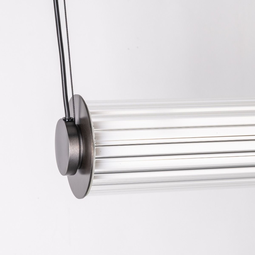 Zuma Line - LED reguliuojama liustra ant laido LED/39W/230V 2700-6500K juoda + nuotolinis valdymas
