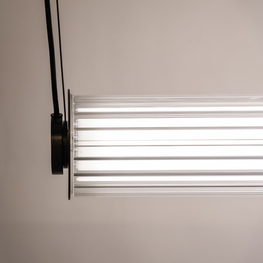 Zuma Line - LED reguliuojama liustra ant laido LED/39W/230V 2700-6500K juoda + nuotolinis valdymas