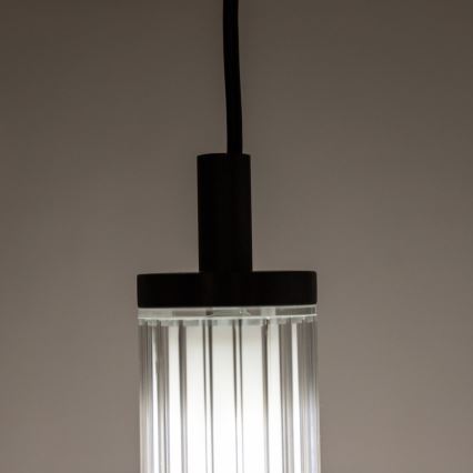 Zuma Line - LED reguliuojamas pakabinamas šviestuvas ant troselio LED/26W/230V 2700-6500K juodas + nuotolinio valdymo pultas