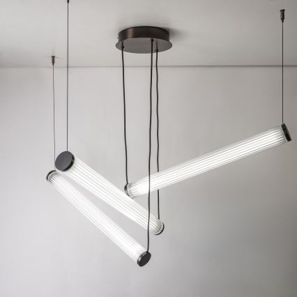 Zuma Line - LED reguliuojamas pakabinamas šviestuvas ant kabelio LED/64W/230V 2700-6500K juodos spalvos + nuotolinis valdymas