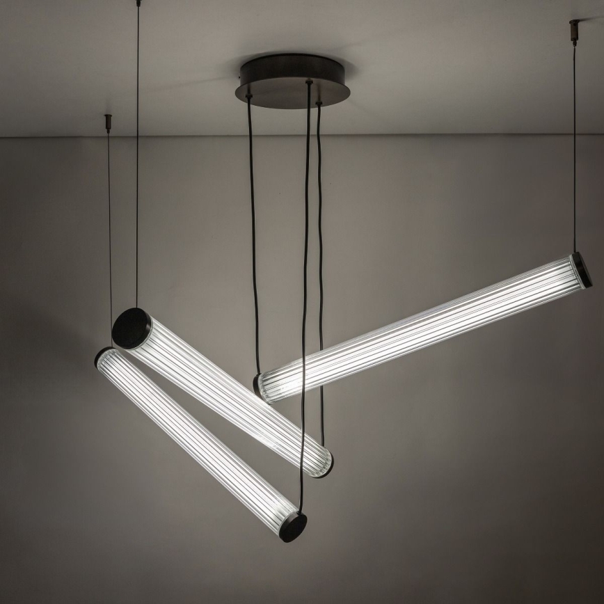 Zuma Line - LED reguliuojamas pakabinamas šviestuvas ant kabelio LED/64W/230V 2700-6500K juodos spalvos + nuotolinis valdymas