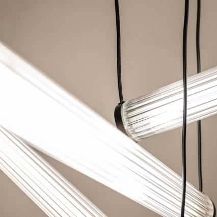 Zuma Line - LED reguliuojamas pakabinamas šviestuvas ant kabelio LED/64W/230V 2700-6500K juodos spalvos + nuotolinis valdymas