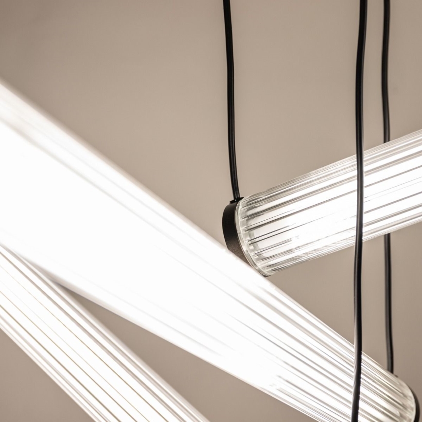 Zuma Line - LED reguliuojamas pakabinamas šviestuvas ant kabelio LED/64W/230V 2700-6500K juodos spalvos + nuotolinis valdymas