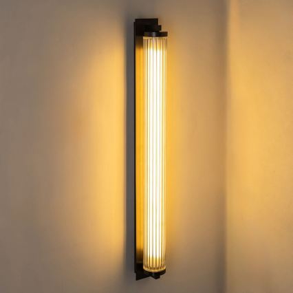 Zuma Line - dimeriuojamas LED sieninis šviestuvas LED/26W/230V 2700-6500K juodas + nuotolinis valdymas